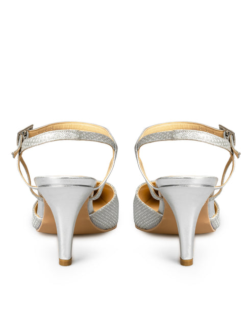 Opal Dusk – Zapatilla Picuda Plata Brillos 4605